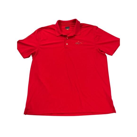 Greg Norman Collection Play Dry Men's Polo Shirt Red Size XL Embroidered Logo - Picture 1 of 7